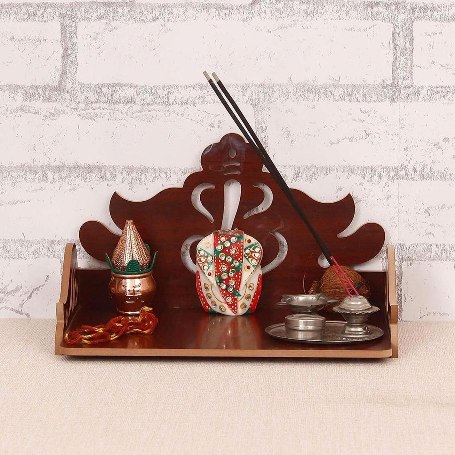 Handcrafted Wooden Temple/mandir for Home Office I Wall Etsy