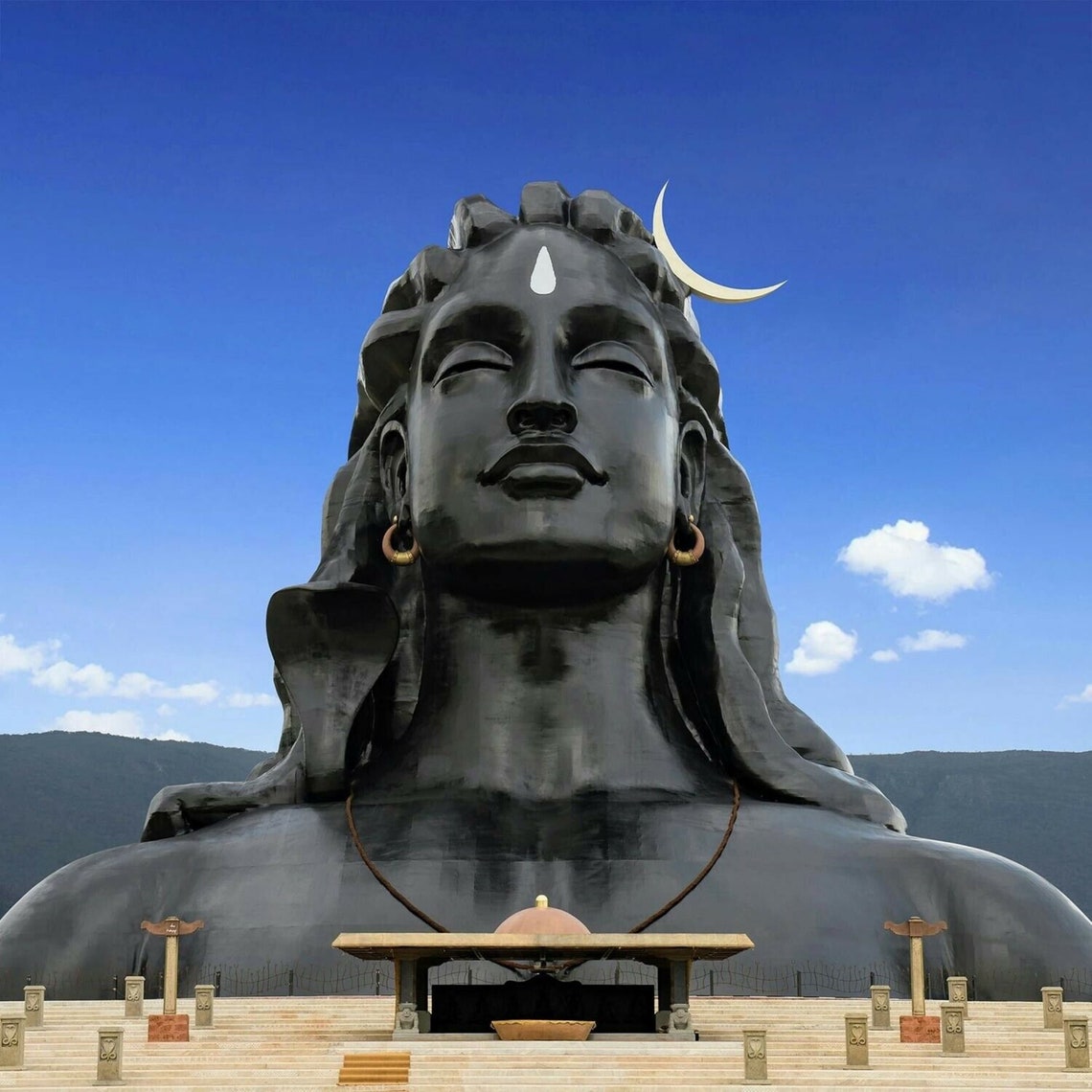 Miniature Statue Adiyogi Statue 12 Inch Source of Positivity Etsy