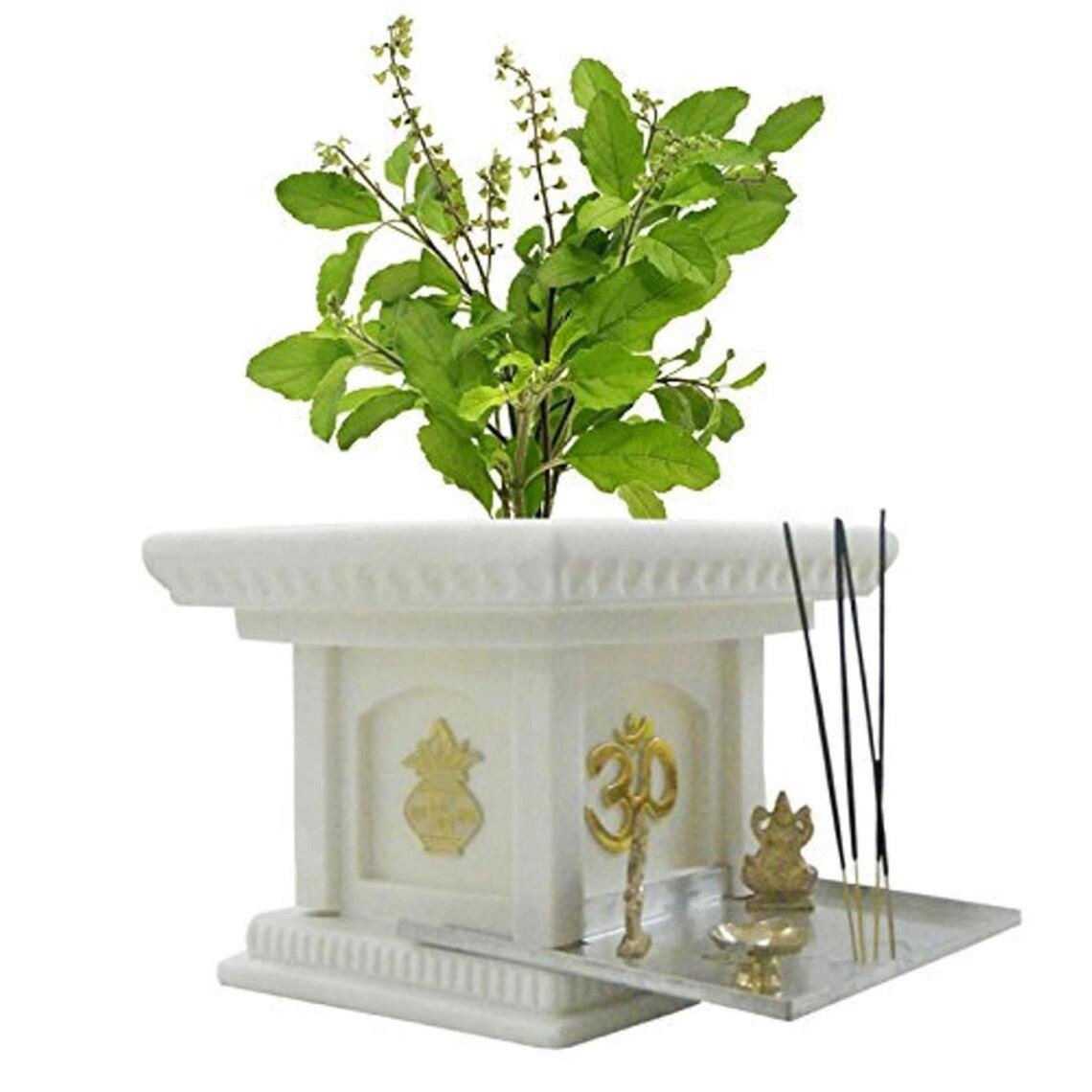 Home Decor Tulsi Planter/tulsi Planter Pot Look Like Real Etsy
