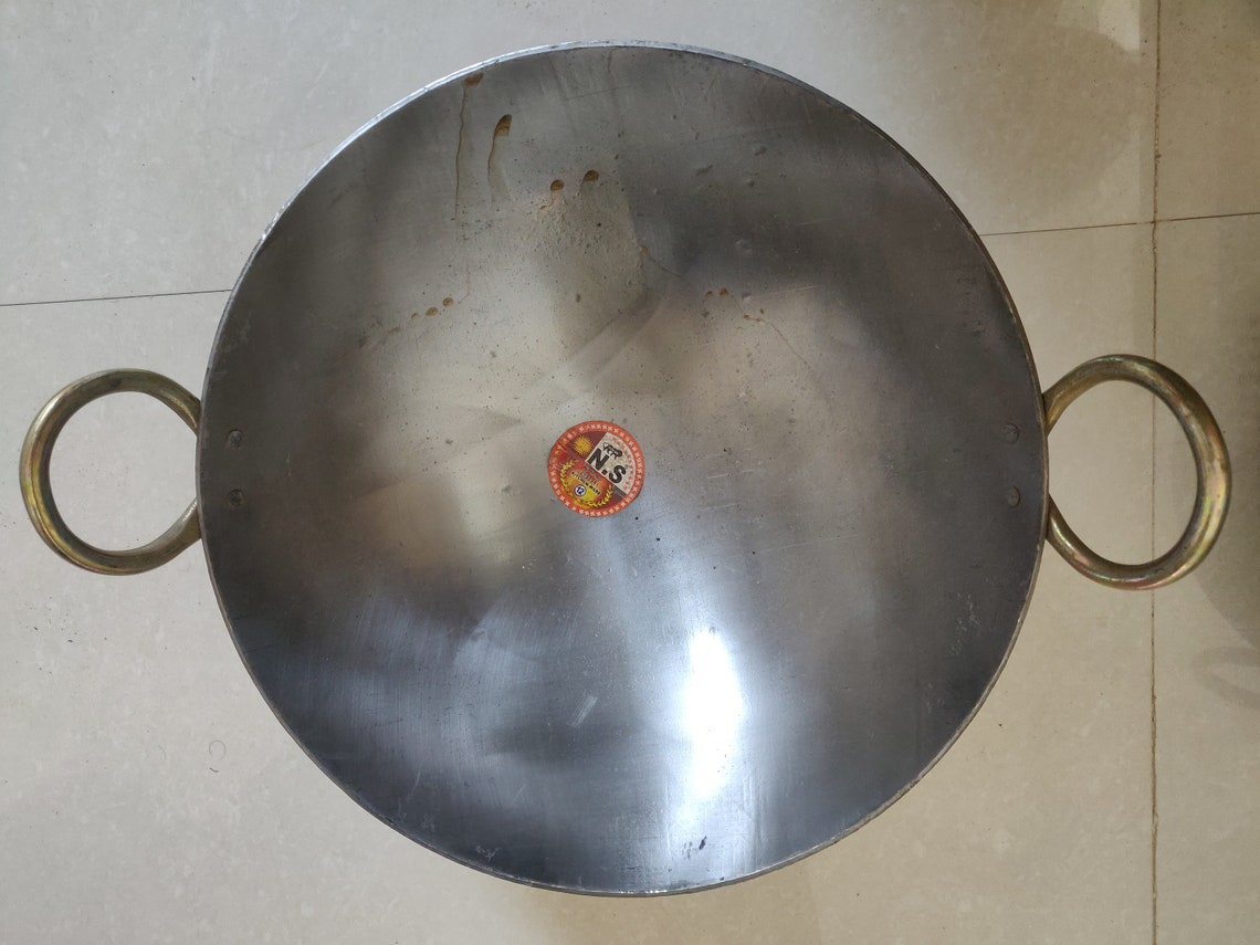 Iron Kadai Traditional Kadai Wok Traditional Indian Handmade Cast Iron Kadai Cooking Wok Cast