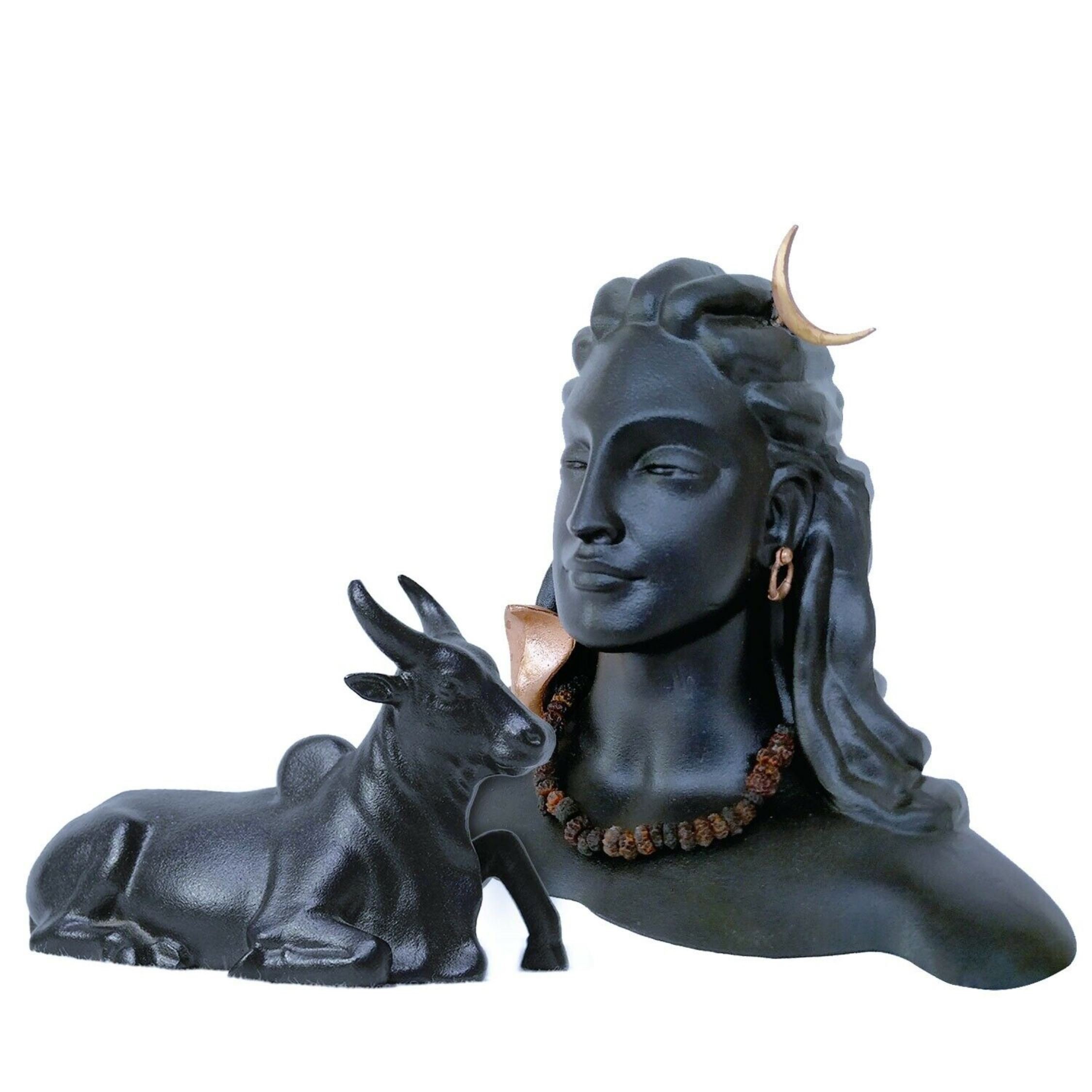 Miniature Statues Combo adiyogi 6inch Metal Statue & Nandi Etsy UK