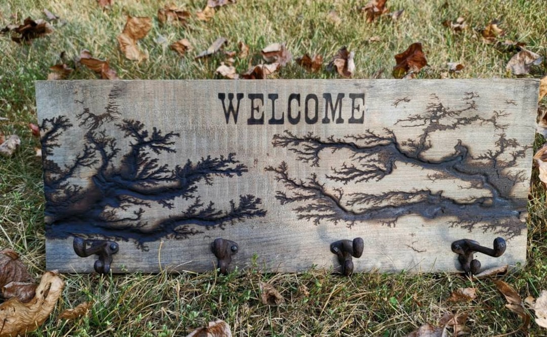 Reclaimed Barn Wood Lichtenburg Coat Rack With Rustic Cast Iron Hooks ...