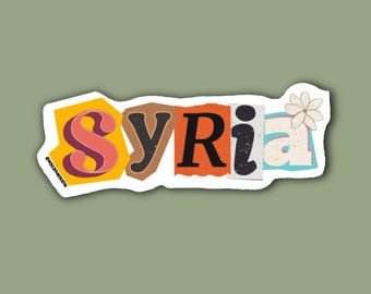 3D Domed Syria Flag Number Plate Stickers - Pair Of Badges For Car (3D-5294)