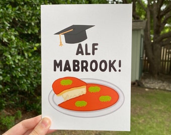 Alf Mabrook Card, Knafeh Graduation Card, Knafeh Card, Graduation Card, Arab Graduation Card