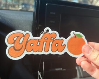 Yaffa Car Freshener, Yaffa Orange Car Freshener, Palestine Car Freshener