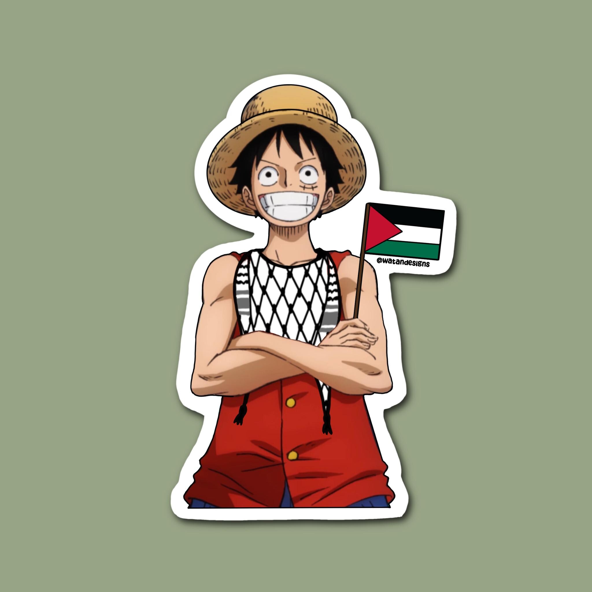 CoolSticks 100-Piece One Piece Anime Sticker Pack – Luffy & Crew, PVC Vinyl, Waterproof, For Laptop, Phone, Notebook, Skateboard