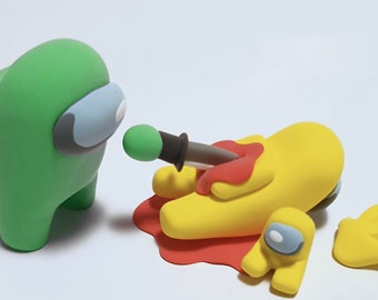 High Quality Among Us Trending Clay Art Figures By Gameartshopua