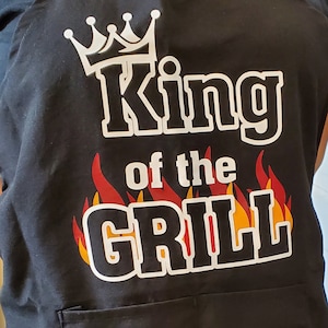 Dad Aprons BBQ Barbeque  Fathers day Gift for dad Gift for him Valentine&#39;s day Birthday King of the grill grilling