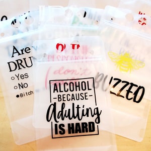 Adult Drink Pouch, Reusable Adult Juice Pouch, Funny Drink Pouch for Adults