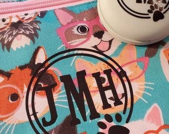 Personalized Crossbody bag,  crossbody bag and travel hair brush, crossbody bag gift, personalized gift