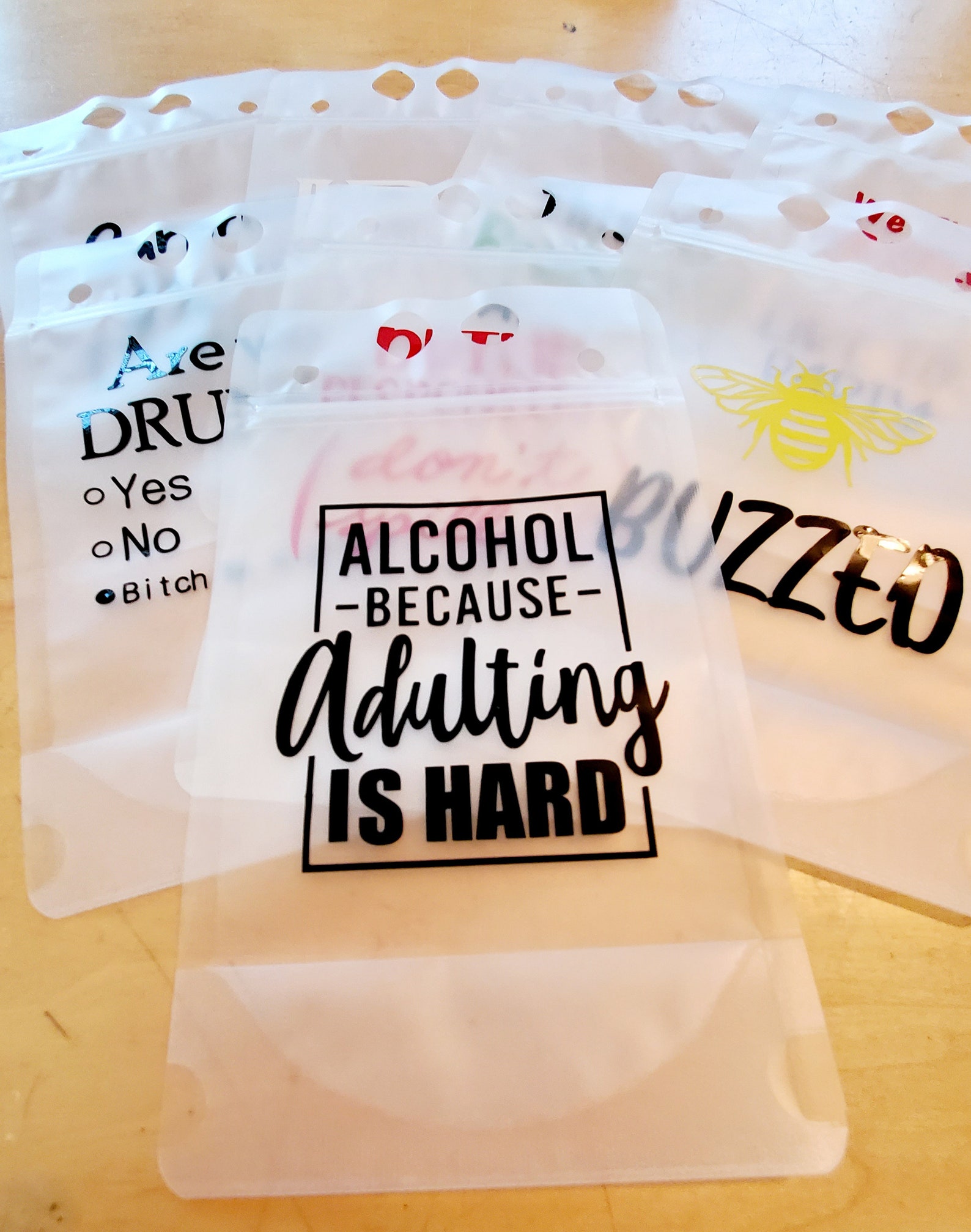 Adult Drink Pouch Reusable Adult Juice Pouch Funny Drink Etsy
