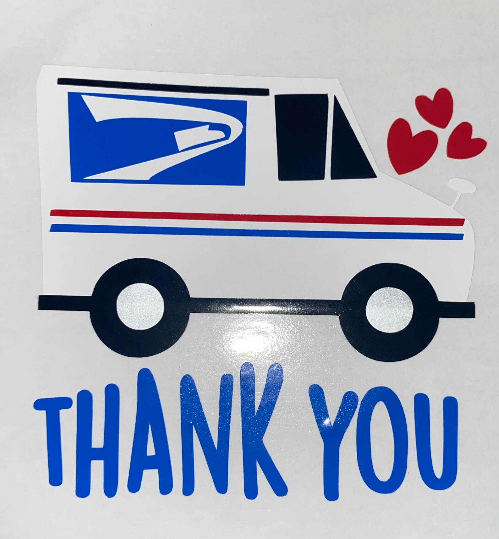 Mailbox Thank you Mailman decal Etsy