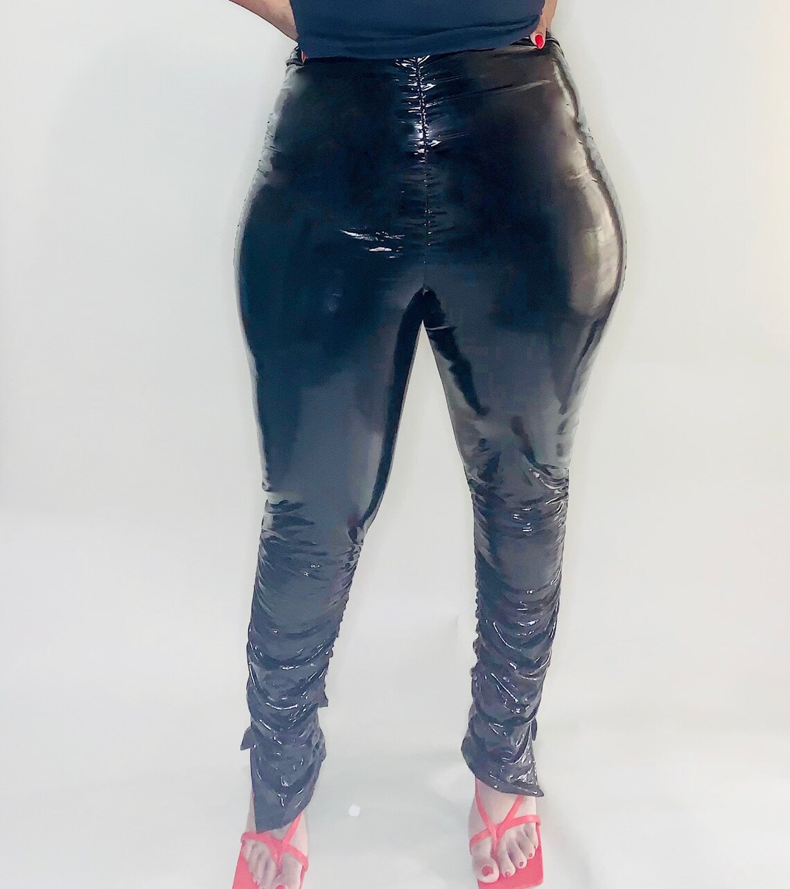 Fashion Liquid ruched pants | Etsy