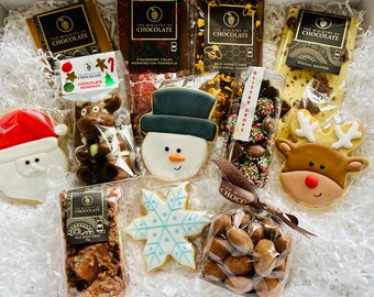 Noël - Boîte surprise 12 jours de l'Avent - Amateurs de chocolat et de biscuits