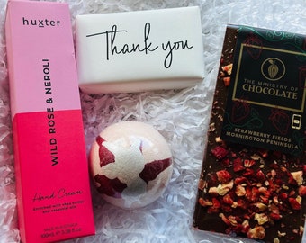 Thank you Deluxe Pamper Hamper, Thank you Gift Deluxe, Australian made.