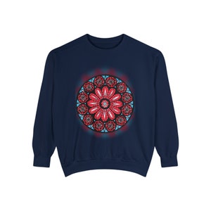 The OA&#39;s Rose Window Unisex Garment-Dyed Sweatshirt