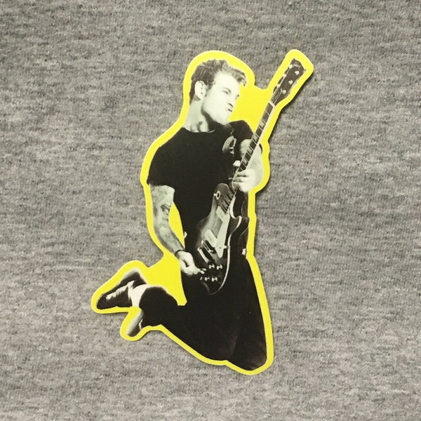 MIKE NESS Social Distortion - vinyl weatherproof sticker - somewhere between heaven and hell guitar - Social D punk rock