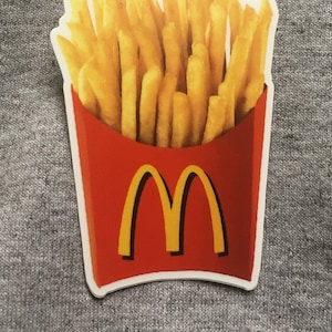 McDonald's French Fries sticker - vinyl weatherproof - fast food Mc Donalds - Ronald - im lovin it - car laptop water bottle decal