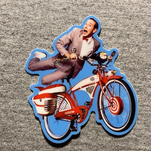 PEE WEE HERMAN sticker - Paul Rubens  - vinyl weatherproof - 80&#39;s Pee Wee&#39;s Playhouse Peewee - car laptop water bottle decal bike