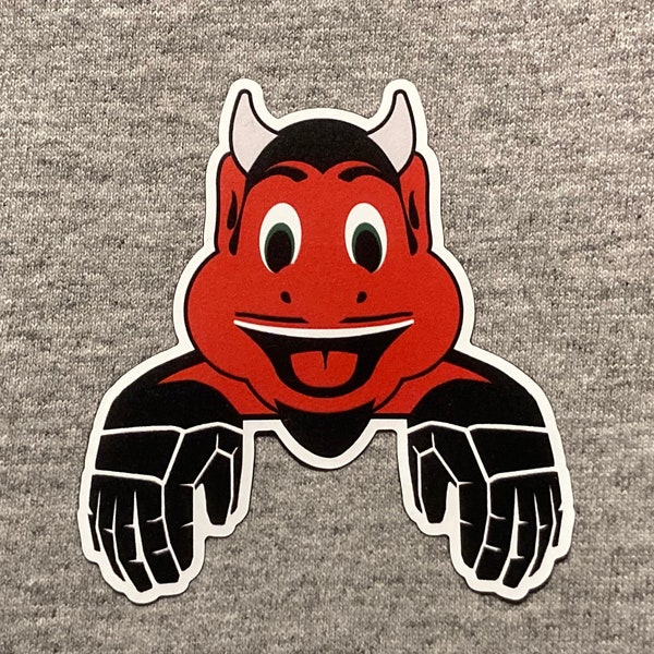 New Jersey Devils mascot NJ Devil magnet vinyl NOT STICKER player hockey Jack Hughes Nico Hischier Bratt Brodeur Hamilton Elias fridge