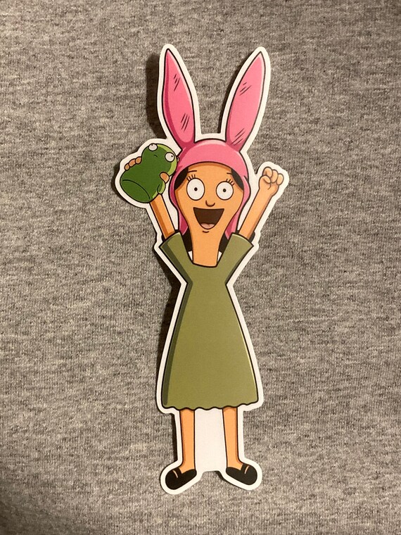 Bob's Burgers Louise With Kuchi Kopi Sticker Vinyl Weatherproof Bob Tina  Linda Gene Kristen Schaal H. Jon Benjamin Eugene Mirman Belcher - Etsy