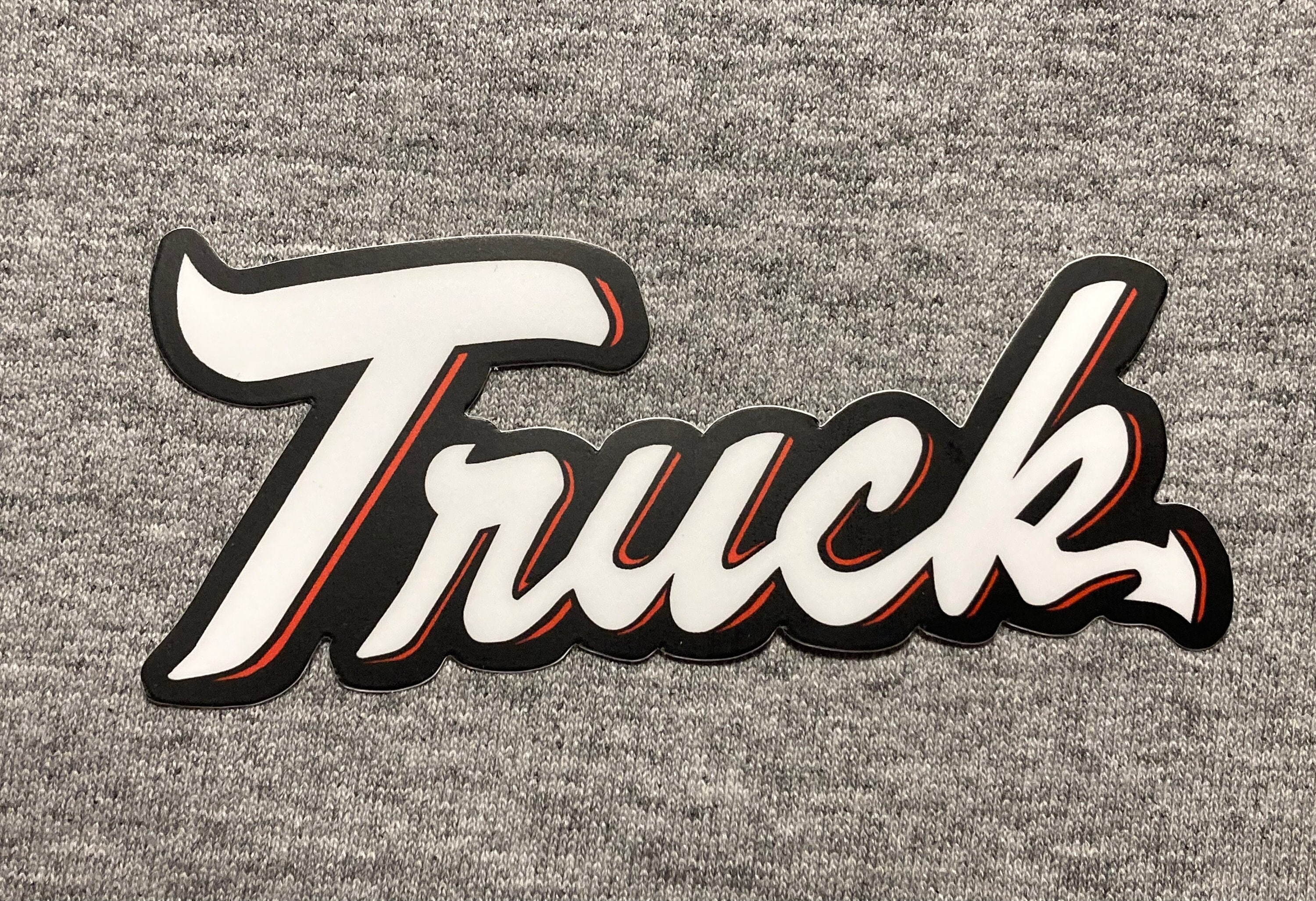 New Jersey Devils Truck Sticker Vinyl Weatherproof Black Alternate