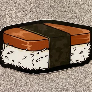 MUSUBI Sticker - Vinyl Weatherproof Spam Rice Nori Seaweed Sushi Food ...