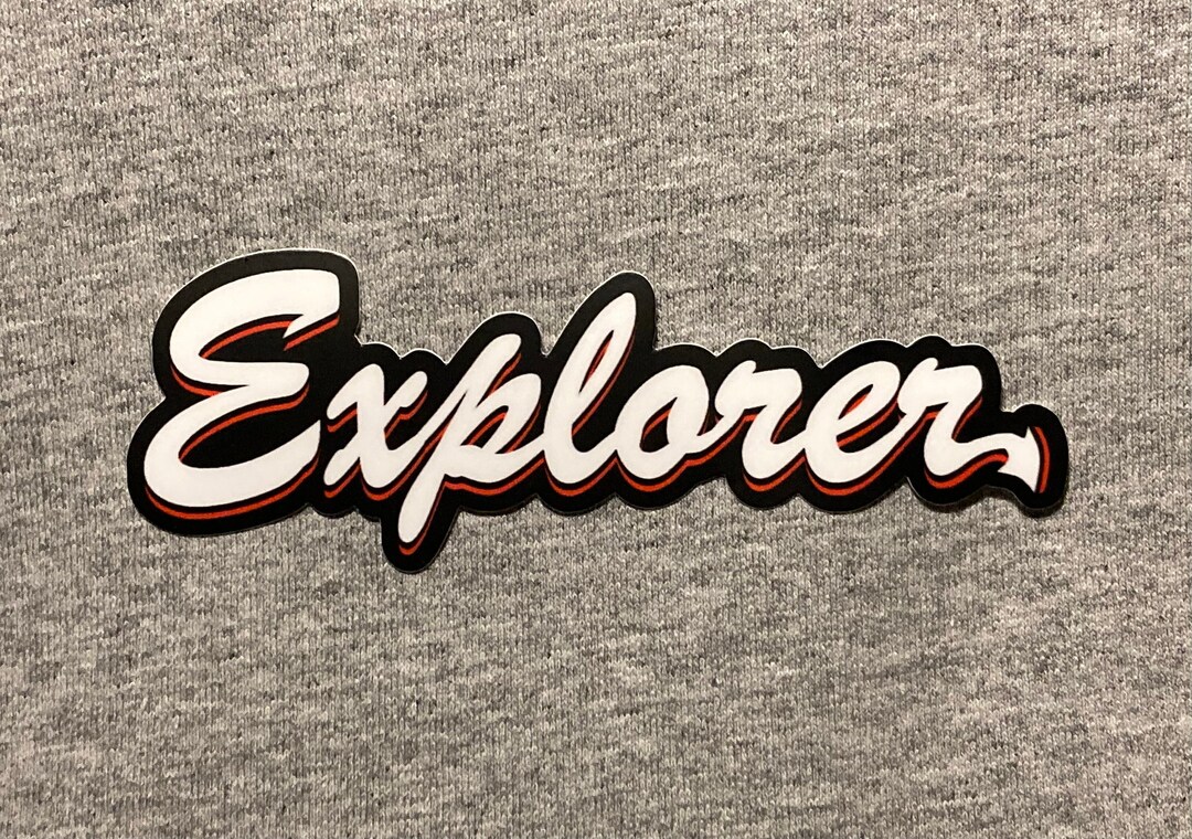 New Jersey Devils “EXPLORER” Sticker Vinyl Weatherproof Black Alternate ...