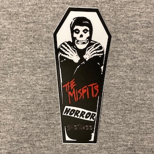 MISFITS HORROR BUSINESS sticker - Jerry Only Doyle Wolfgang Von Frankenstein Glen Danzig vinyl weatherproof punk rock coffin Lodi New Jersey