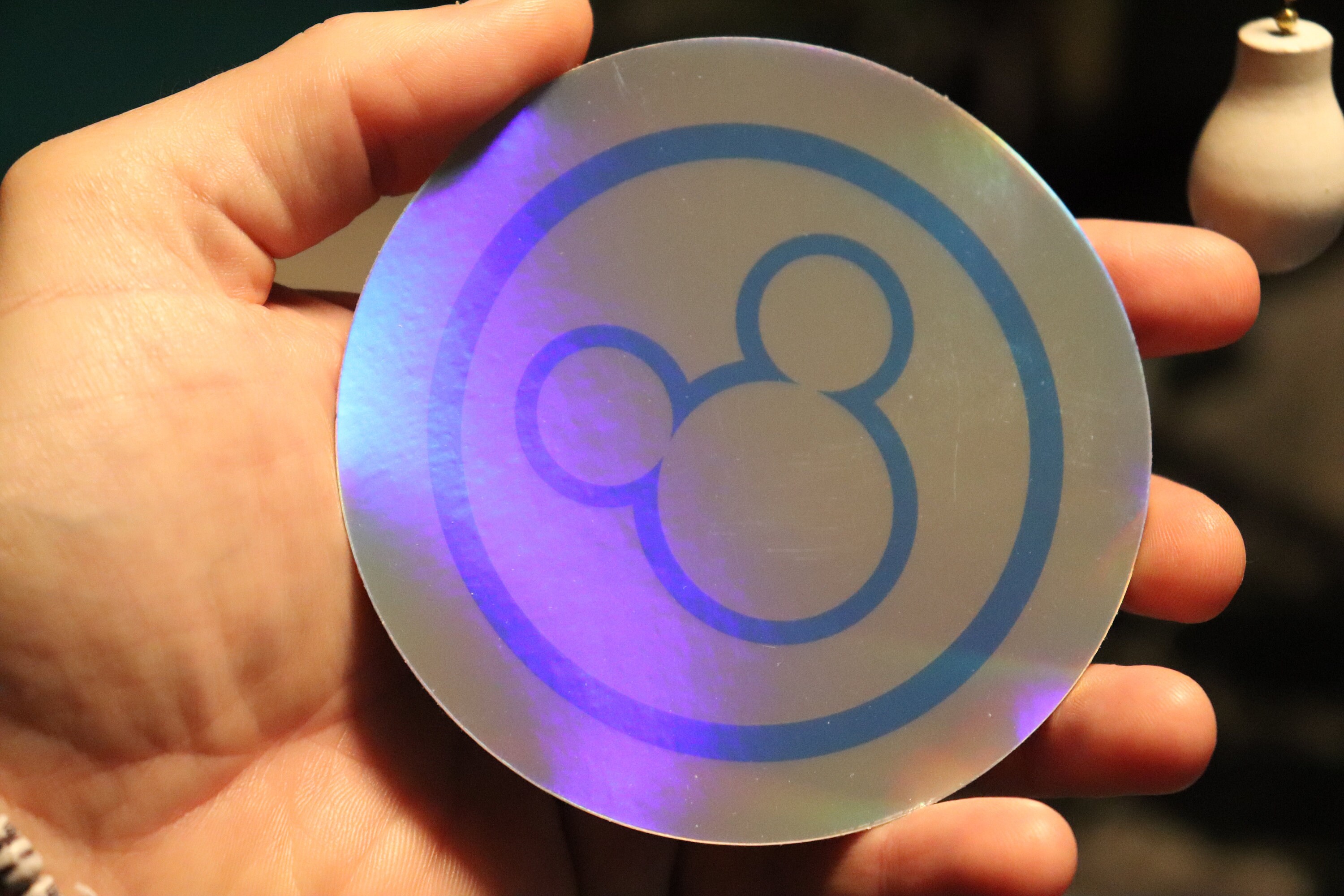 Disney Magic Band reader vinyl silver holographic sticker Etsy