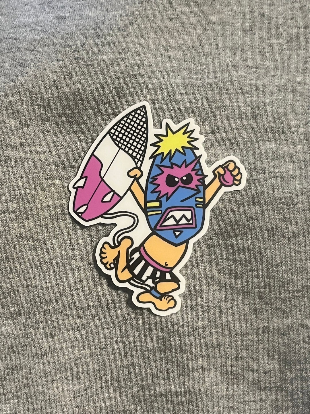 WAVE WARRIOR SURFER Sticker - Vinyl Weatherproof - Car Laptop Water ...