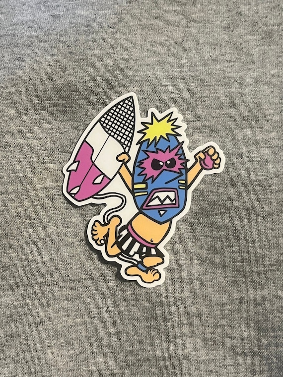 Tiki Man Hawaii Vinyl Sticker - Waterproof Decal For Cars, Laptops, Water Bottles