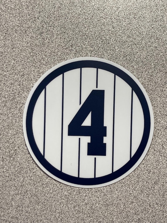 NEW YORK YANKEES Lou Gehrig Vinyl Weatherproof Sticker Retired