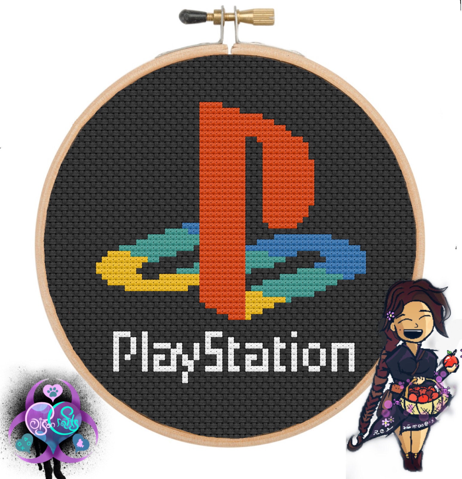 PDF Playstation Logo Cross Stitch Video Game PS4 - Etsy