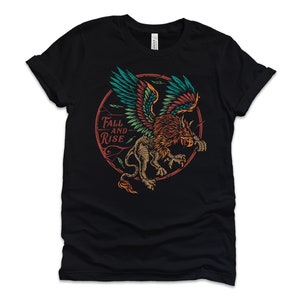 Fall And Rise Griffin Shirt-Unisex Tee-Shirts For Men-Shirts For Women-Graphic Tee-Gift For Him-Griffin Tshirt