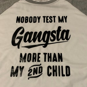 Adult Gangsta Tshirt