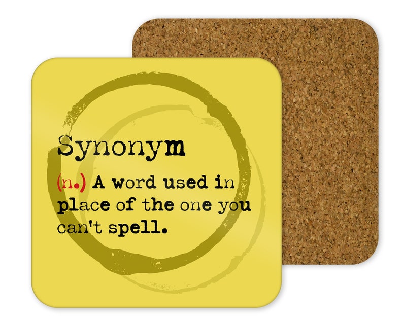 Novelty Coaster Synonym Alternative Word Definitions Etsy