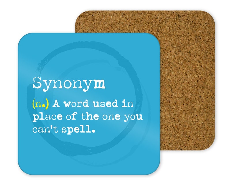 Novelty Coaster Synonym Alternative Word Definitions Etsy