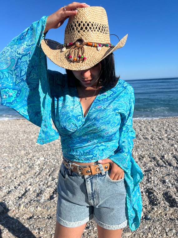 batwing wrap top
