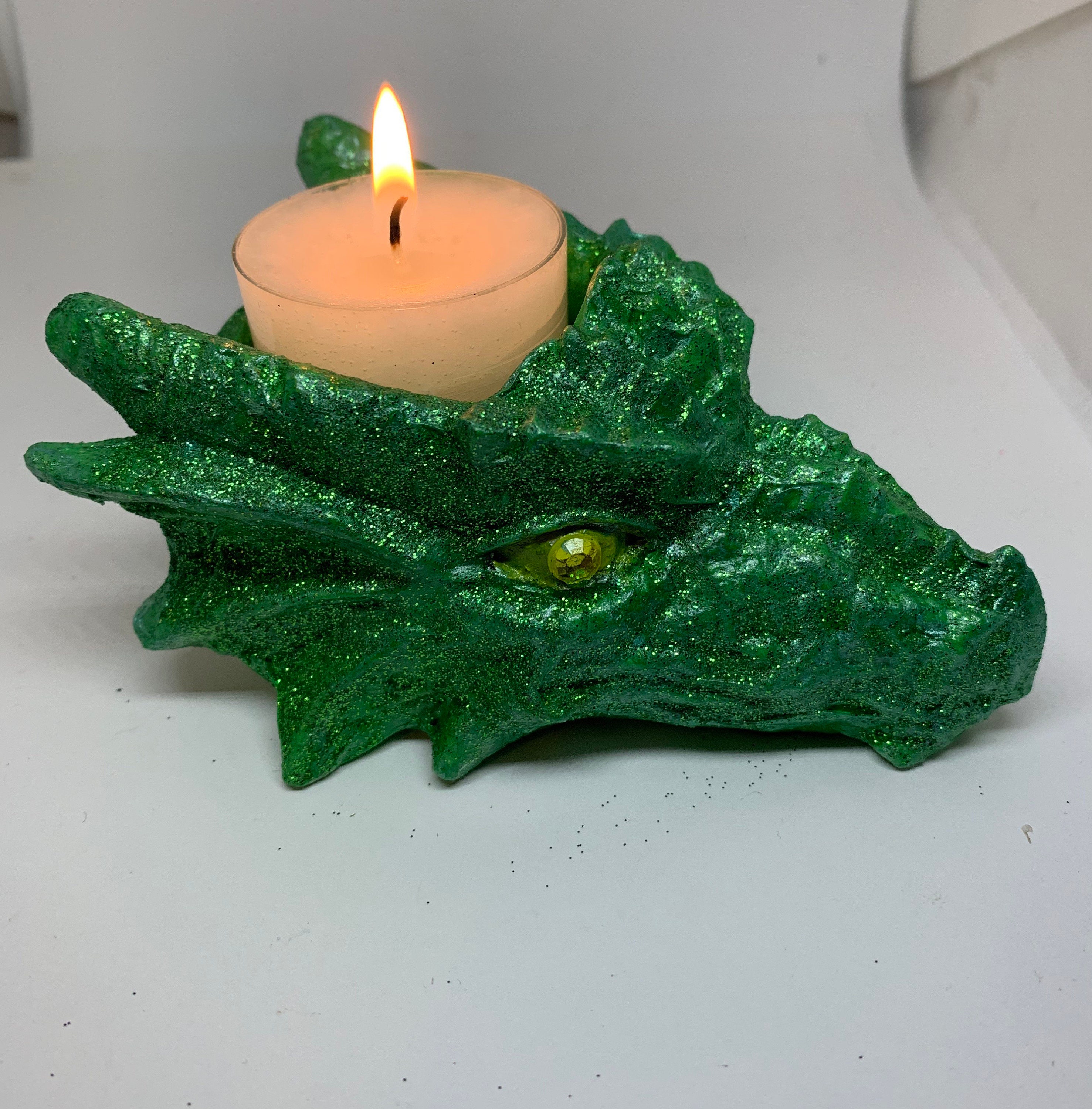 Handmade Dragon candle holder gift Christmas stocking filler Etsy