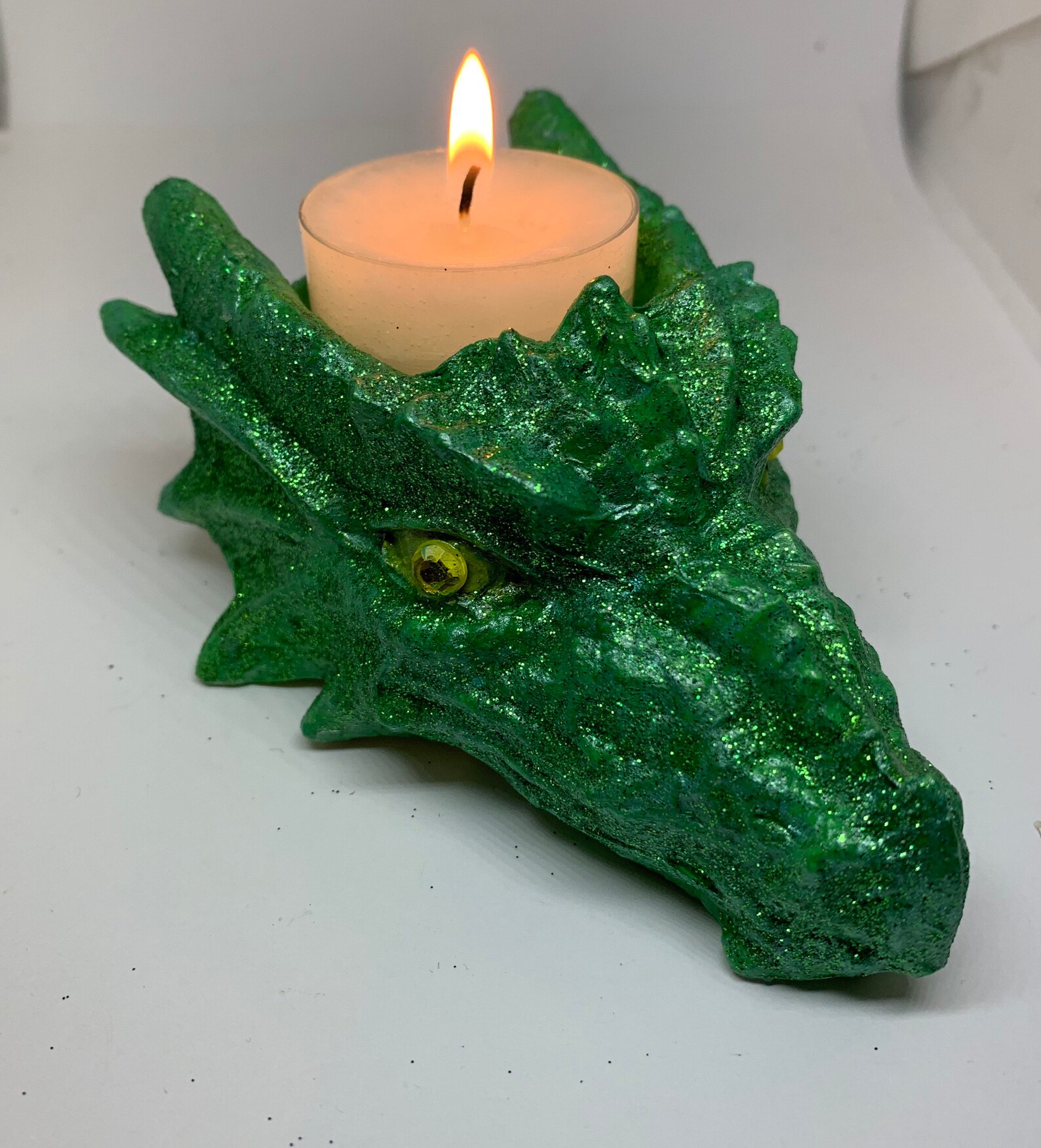 Handmade Dragon candle holder gift Christmas stocking filler Etsy