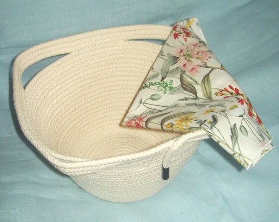 Cotton Rope Bread Basket: Dough Proofing Bowl with Napkin-Sourdough