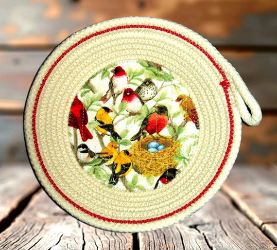 Birds Rope Bowl: Decorative Trinket Dish, Key Holder