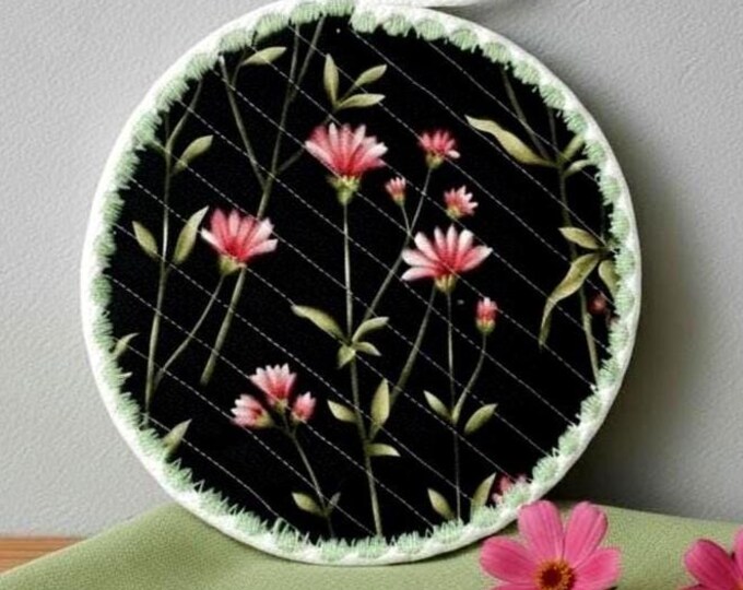 Floral Rope Coaster: Handmade Heat Resistant Hot Pad-Candle Mat