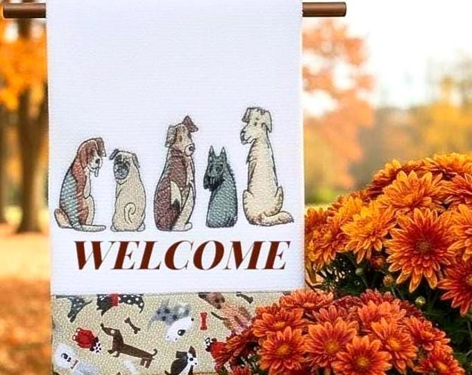 Personalized Embroidered Dog Dish Towel-Kitchen Terry Towel Decor