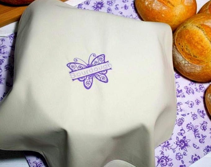 Embroidered Cotton Bread Cloth-Sourdough Proofing Cloth-