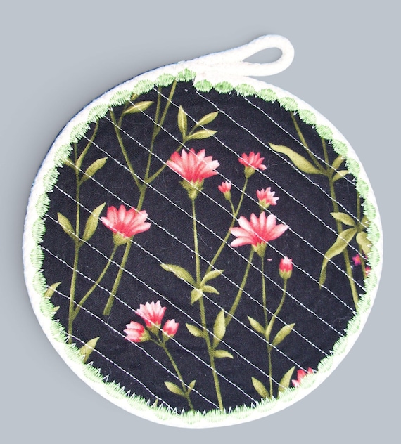 Floral Rope Coaster: Handmade Heat Resistant Hot Pad-Candle Mat
