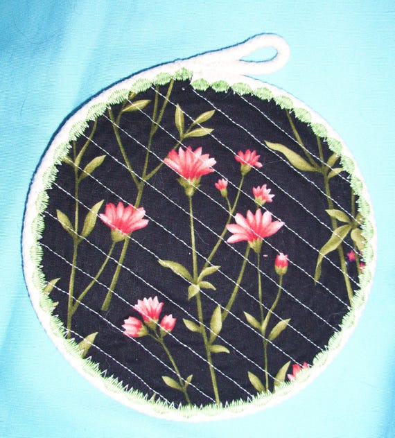 Floral Rope Coaster: Handmade Heat Resistant Hot Pad-Candle Mat