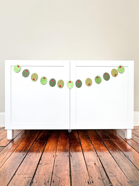 Olives Garland | A Tini Bit Older | A Tini Bit Older Party | Martini Party Decor | A Tini One | A Tini Bit Older Decor | Martini Party