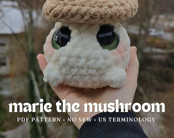 Patrón de crochet sin costura para Marie the Mushroom